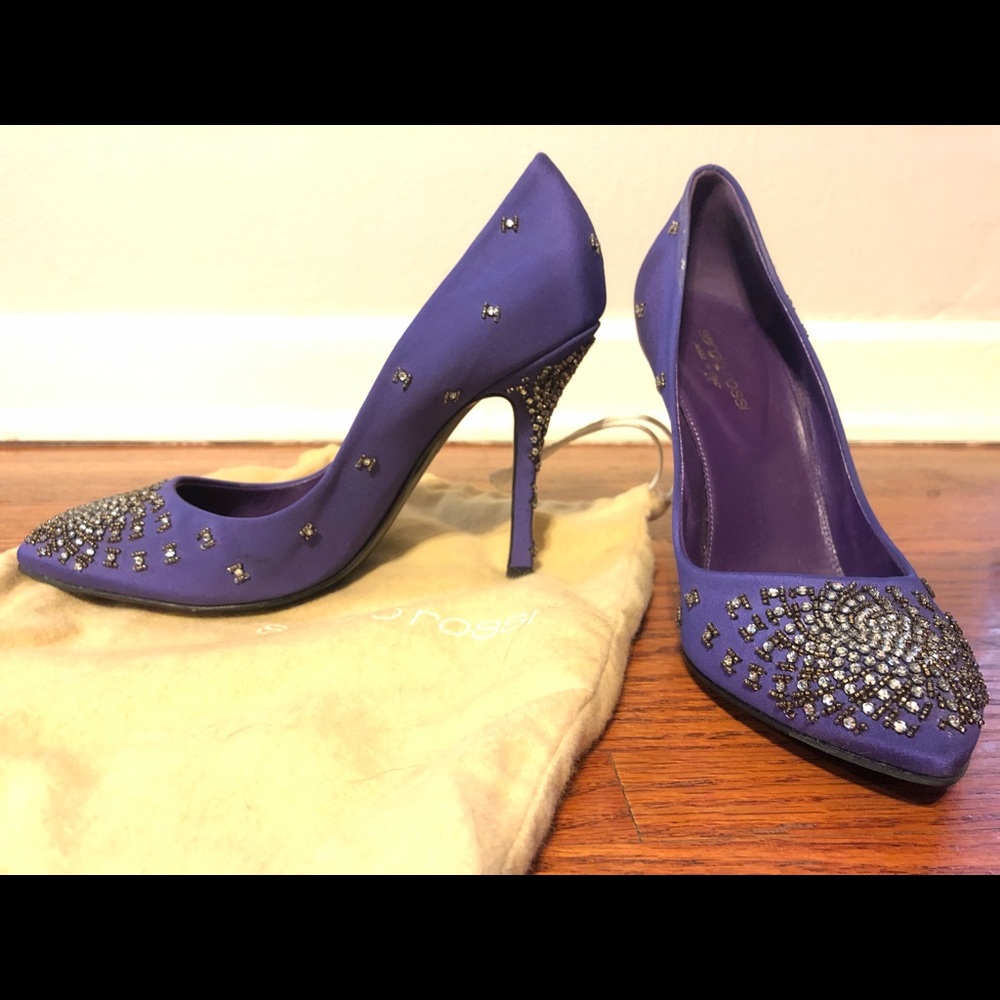 Sergio Rossi bedazzled heels, size 40